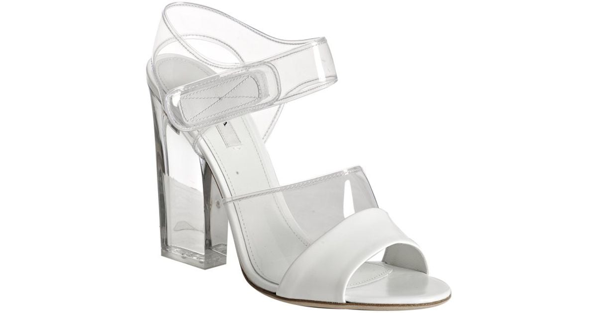 prada white sandals