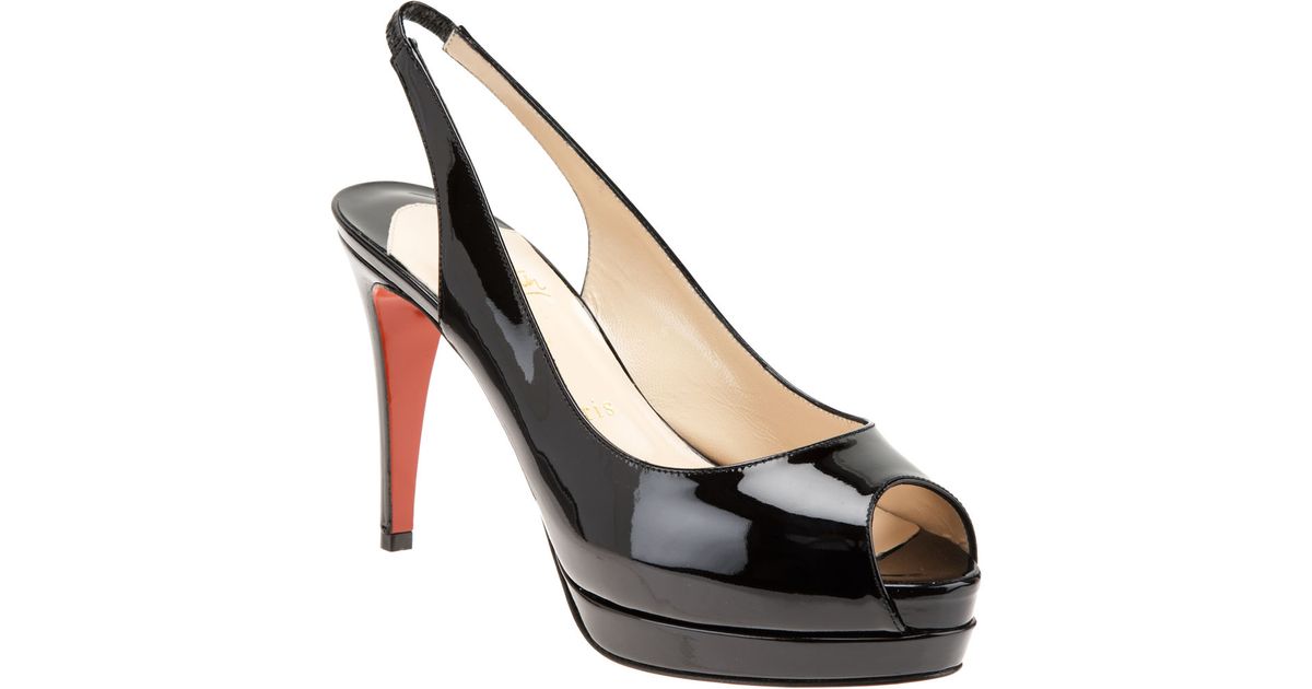 Christian louboutin Cathay in Black (red) | Lyst