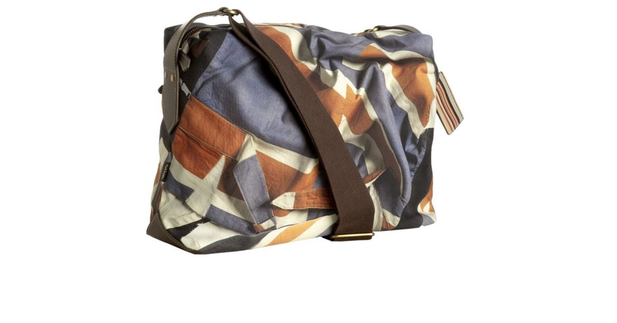 Lyst Paul Smith Blue Canvas Union Jack Wash Bag In For Men