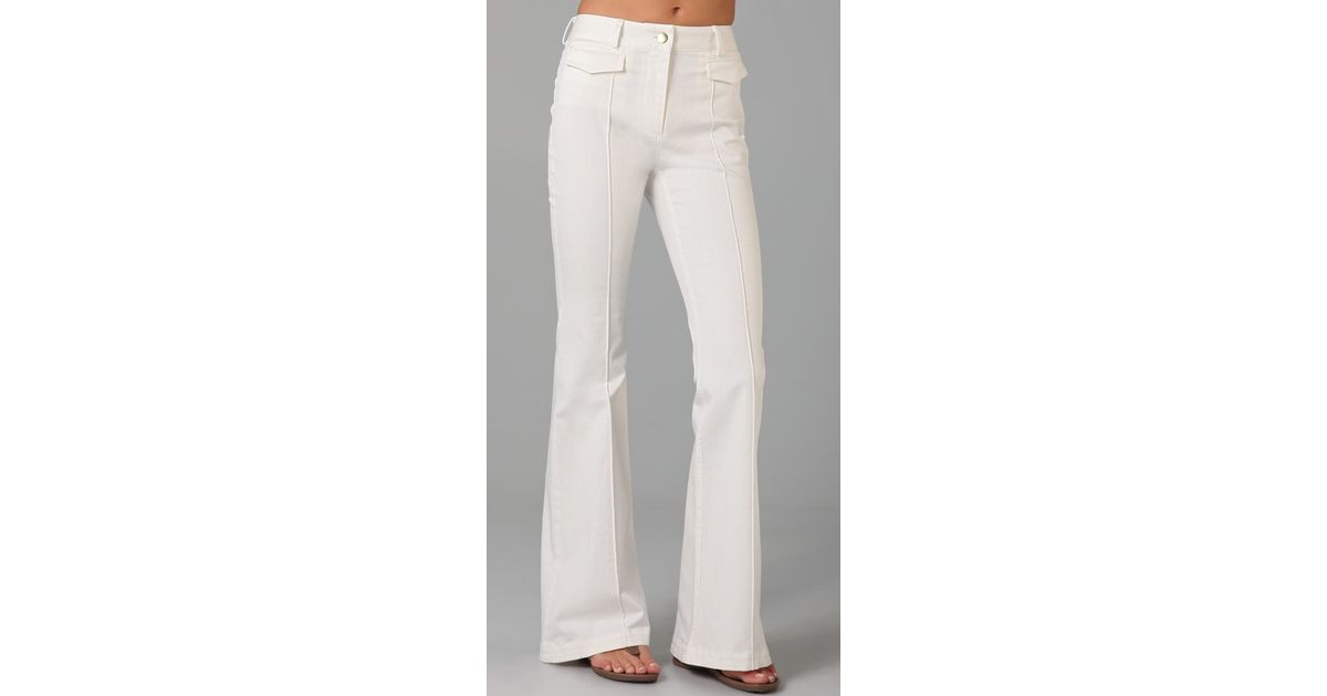 white bell bottom jeans plus size