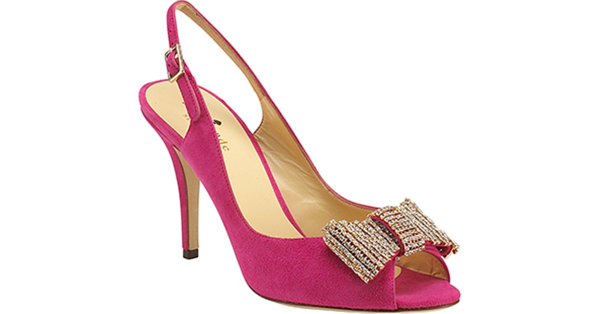 fuschia slingbacks