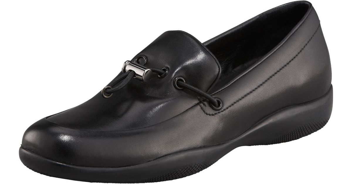 prada toggle loafers