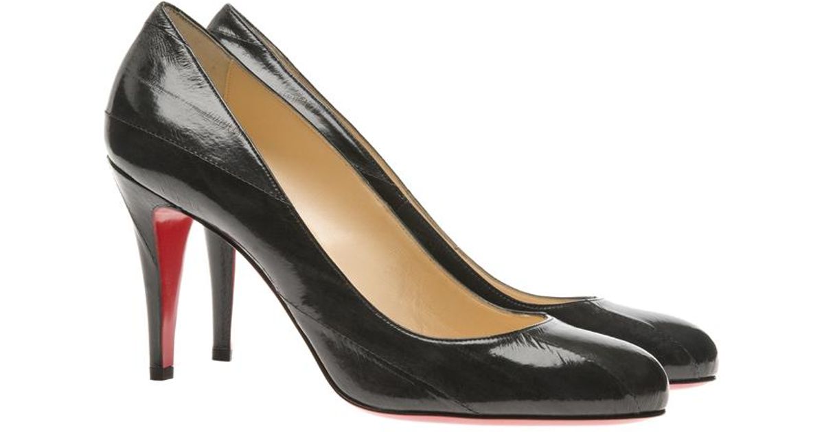 Christian louboutin Ron Ron Eel-skin Court Shoes in Gray ...  