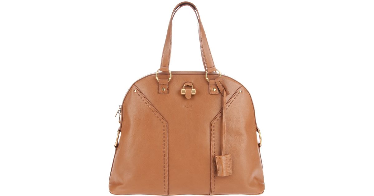 Saint laurent Muse Bag in Brown (tan) | Lyst