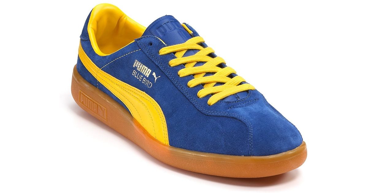 puma shoes blue and yellow