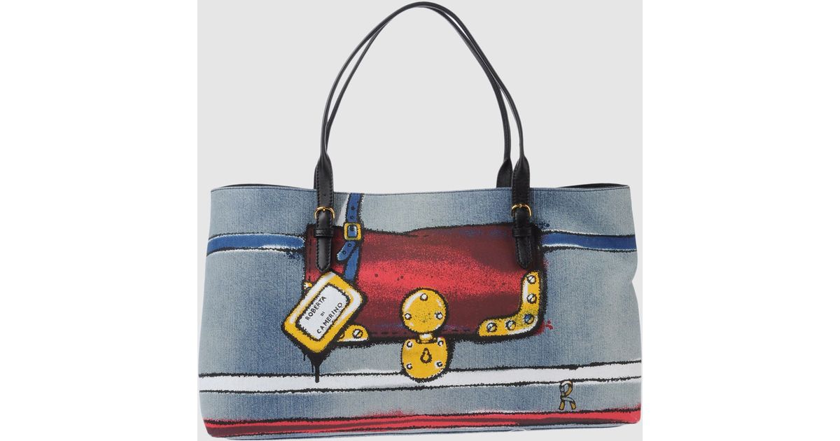 Roberta Di Camerino Purple Large Fabric Bag Lyst