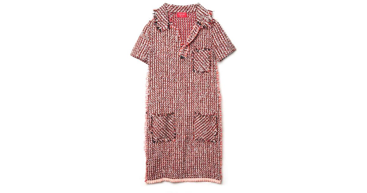 Red Tweed Dress