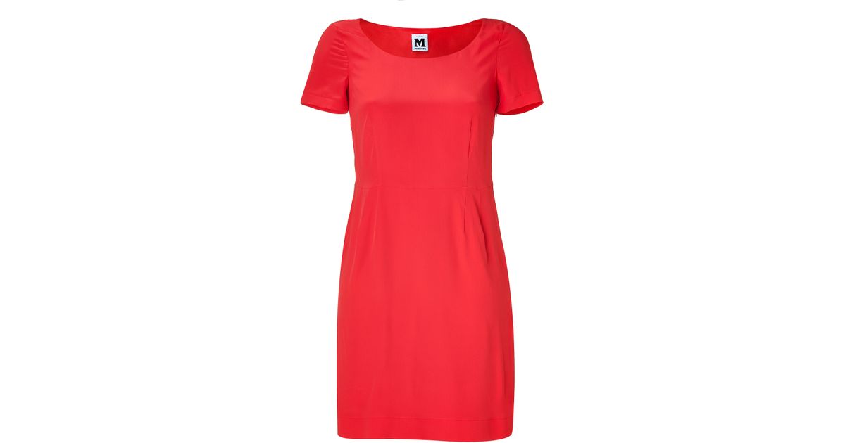 Lyst M Missoni Draped Dress in Red