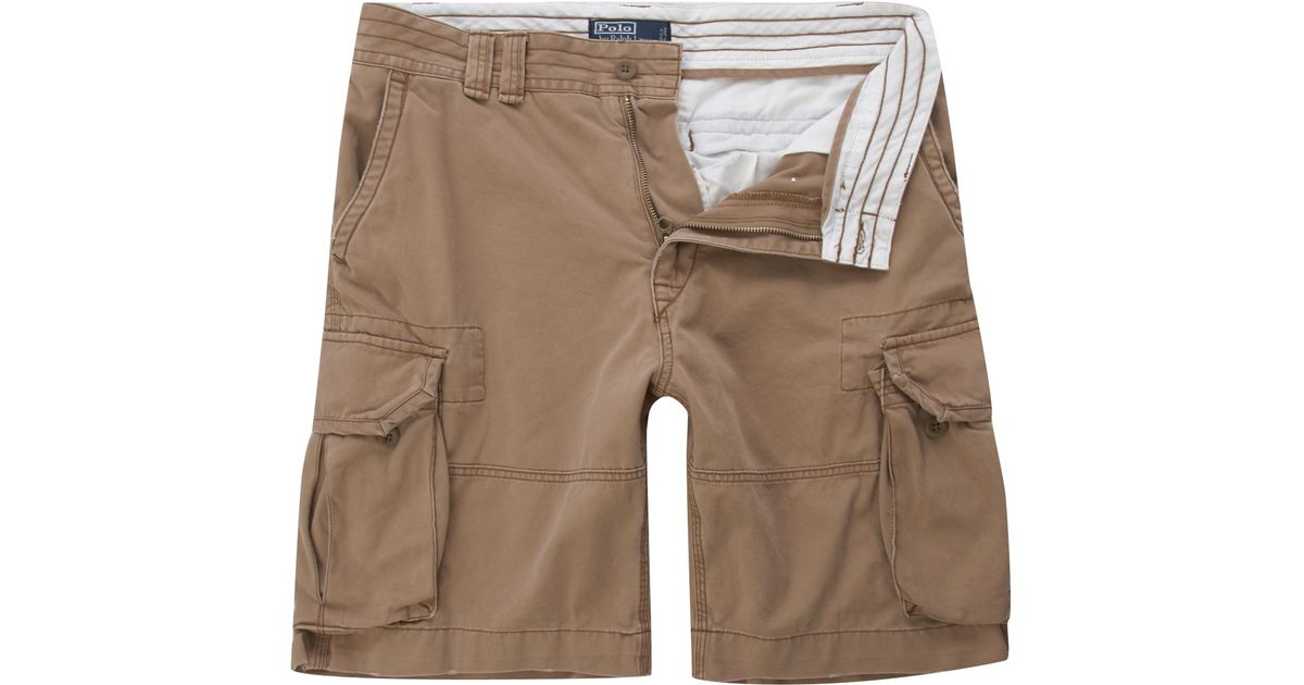 Polo ralph lauren Cargo Shorts in Natural for Men | Lyst