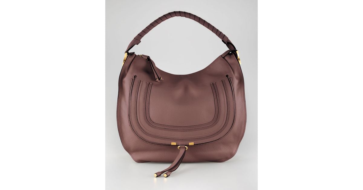 Chlo Marcie Large Hobo Bag Nut in Brown (nut) | Lyst  