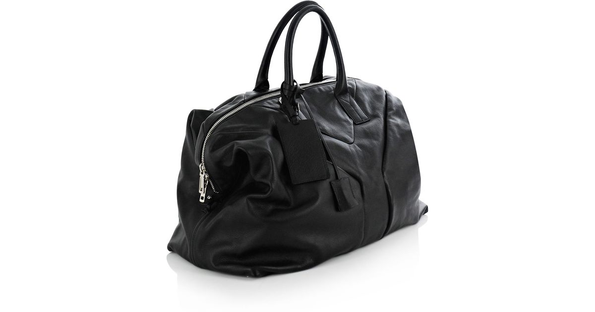 Saint laurent Y Leather Travel Bag in Black for Men | Lyst  