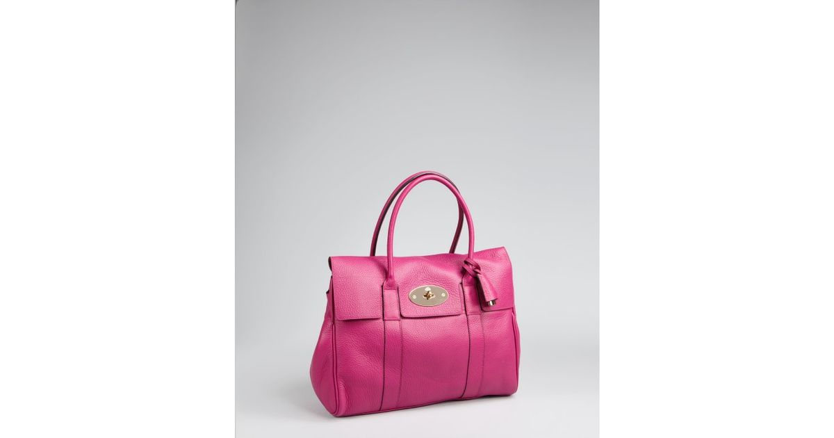 mulberry bayswater pink handbag