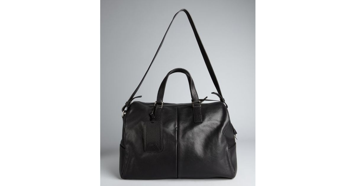 Saint laurent Black Leather Vavin Duffel Bag in Black for Men Lyst