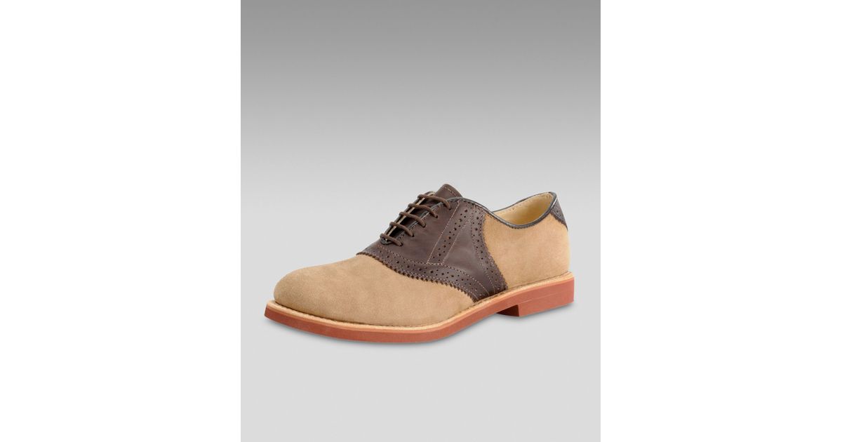 nubuck saddle shoes