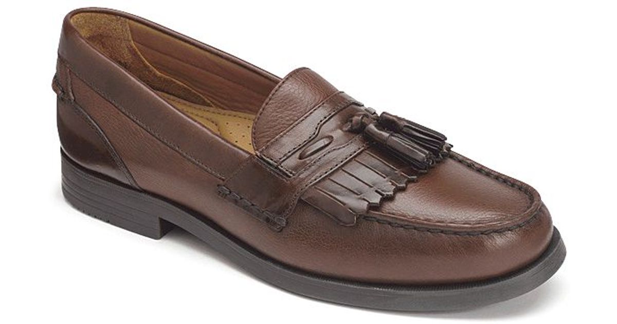 Dockers Strategy Genuine Handsewn Kiltie Tassel Loafers in Brown for ...