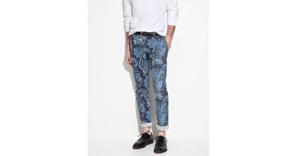 zara blue trousers