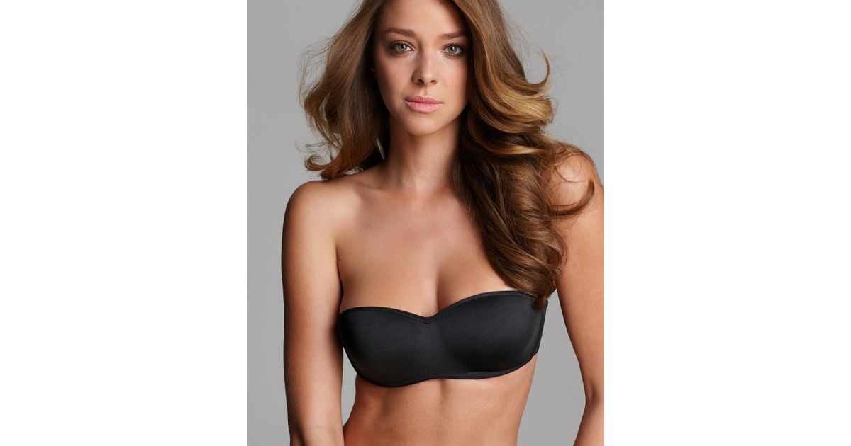 Ash Fashion Forms Bra Molded Bandeau Wireless Strapless in Black ...