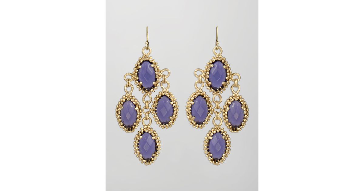 Lyst Kendra Scott Melody Earrings Purple Iolite In