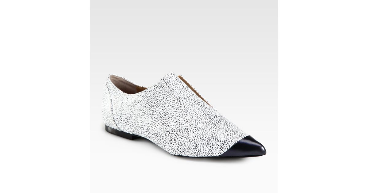 leather laceless shoes