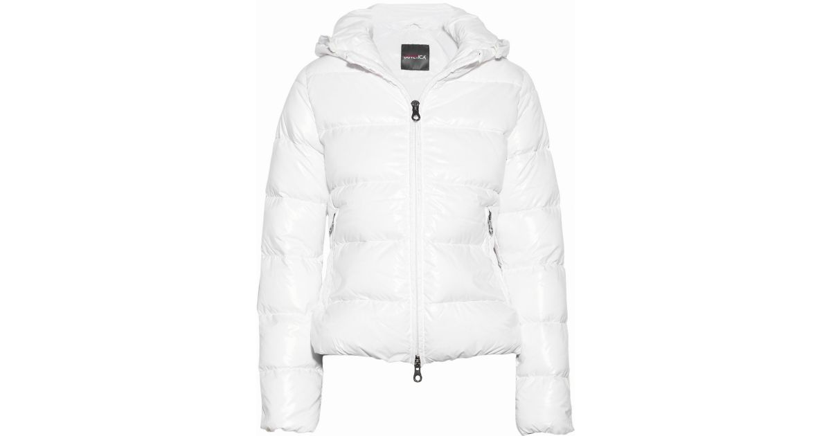Duvetica Hooded Padded Jacket in White | Lyst