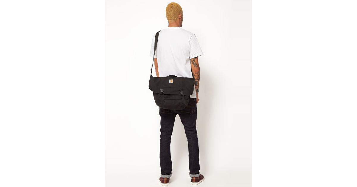 Carhartt Black Messenger Bag For Men