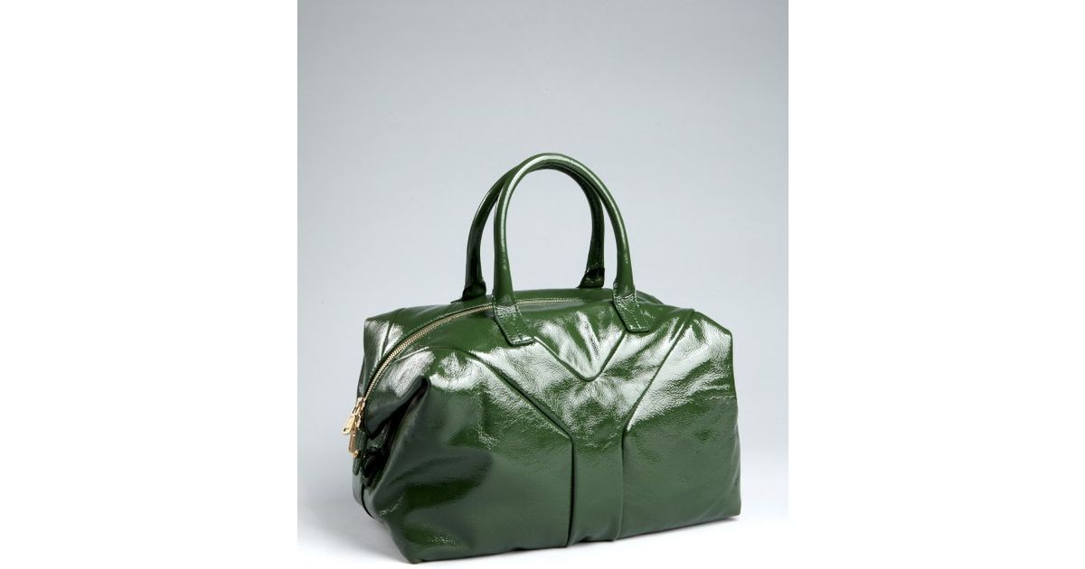 chyc clutch - Saint laurent Green Patent Leather Easy Bag in Green | Lyst