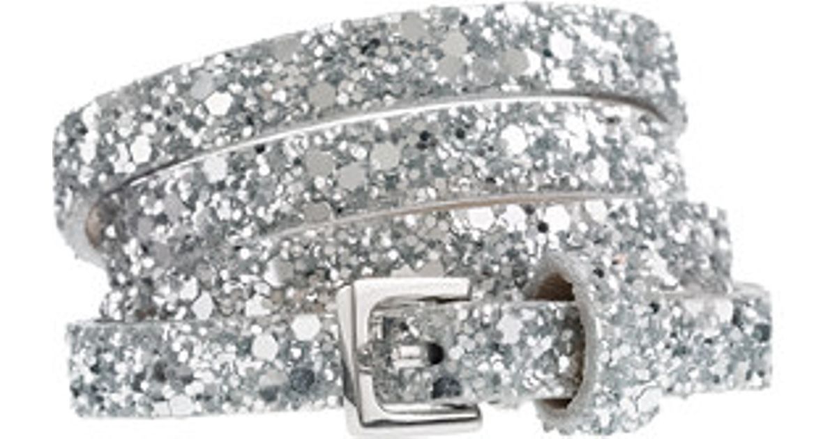 Lyst J.Crew Girls Superskinny Glitter Belt in Metallic