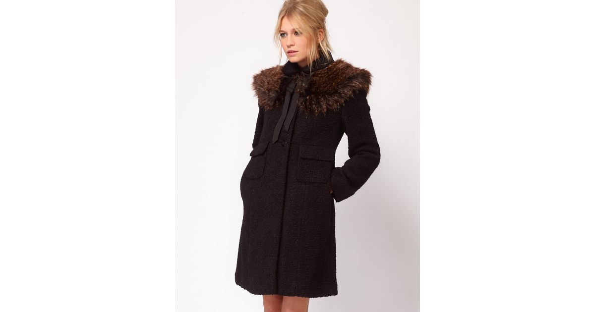 Animal Faux Fur Coat Oasis