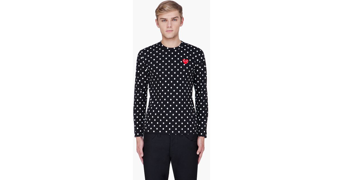 black polka dot comme des garcons
