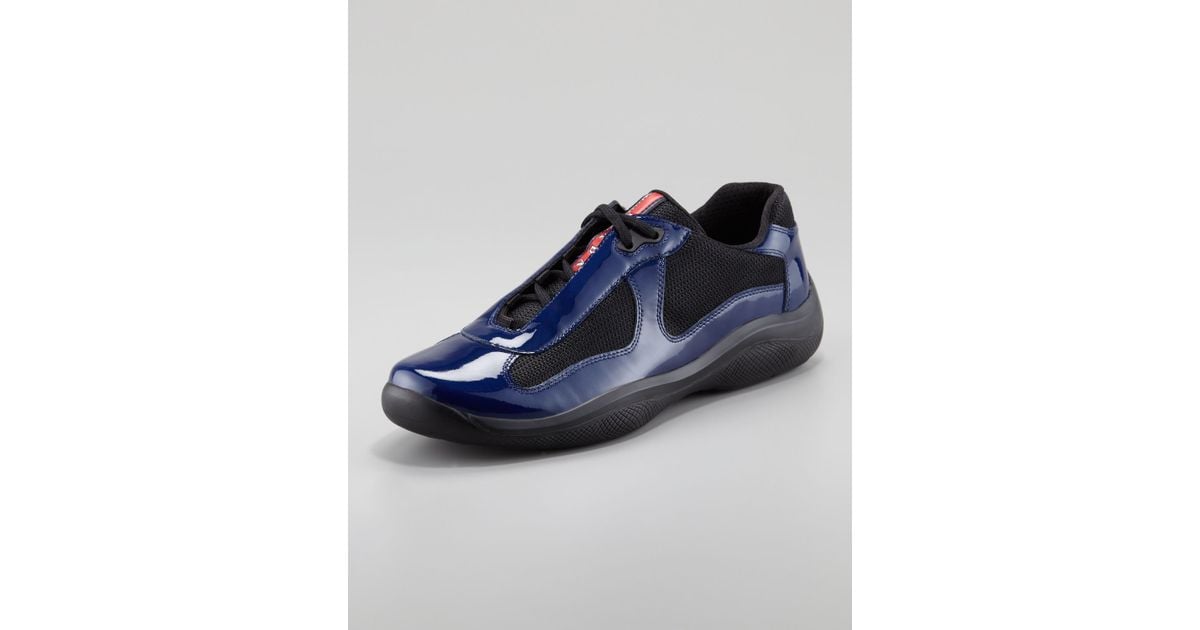 prada americas cup patent leather