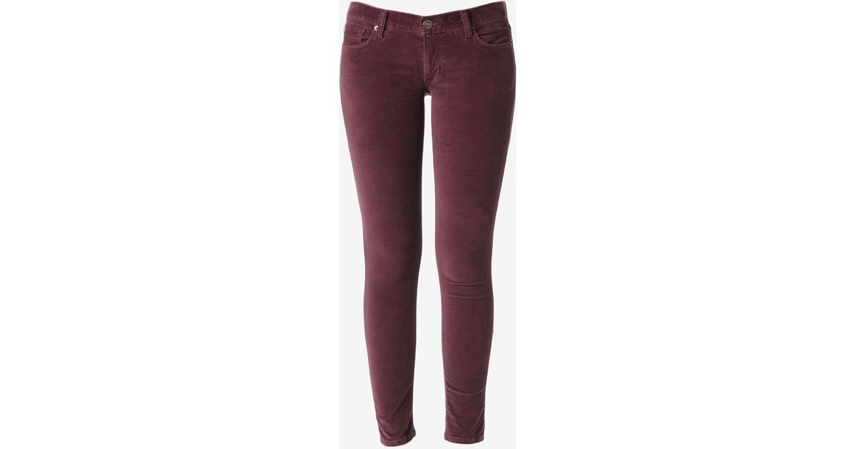 Lyst - Hudson jeans Krista Super Skinny in Red
