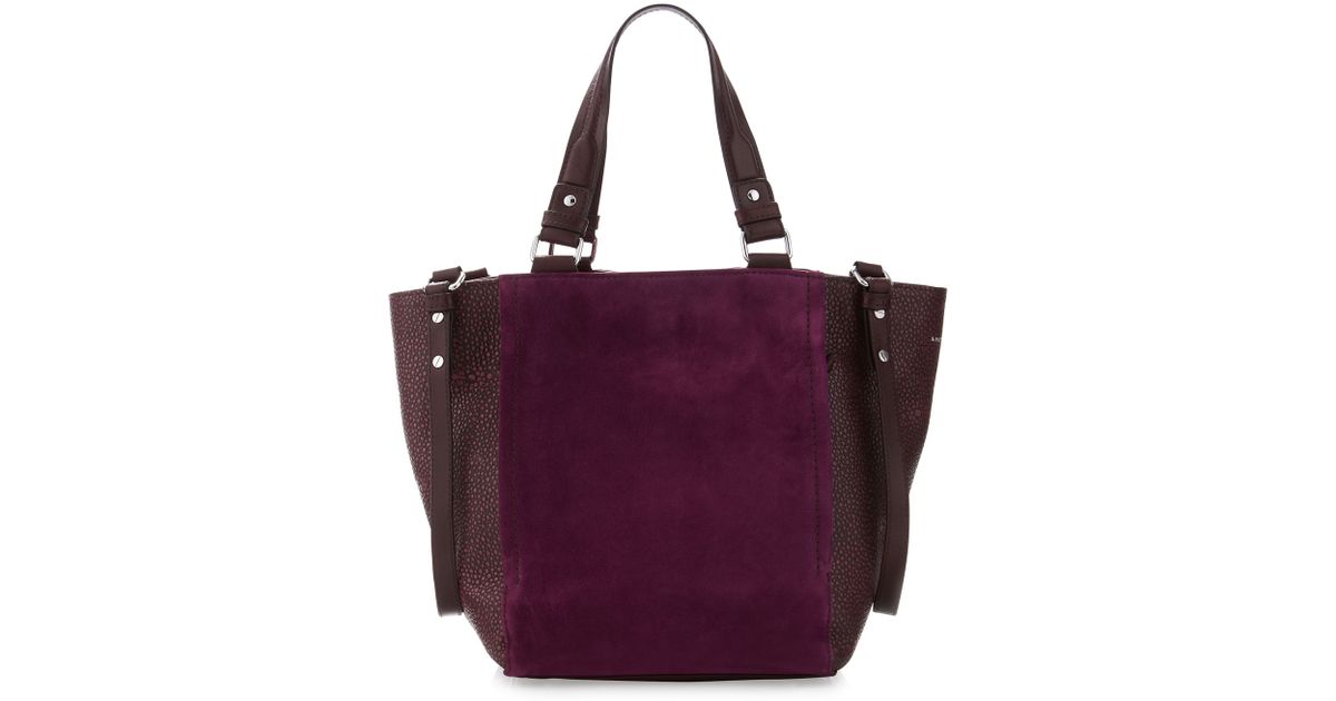 Lyst Nanette Lepore Suede Tote In Black