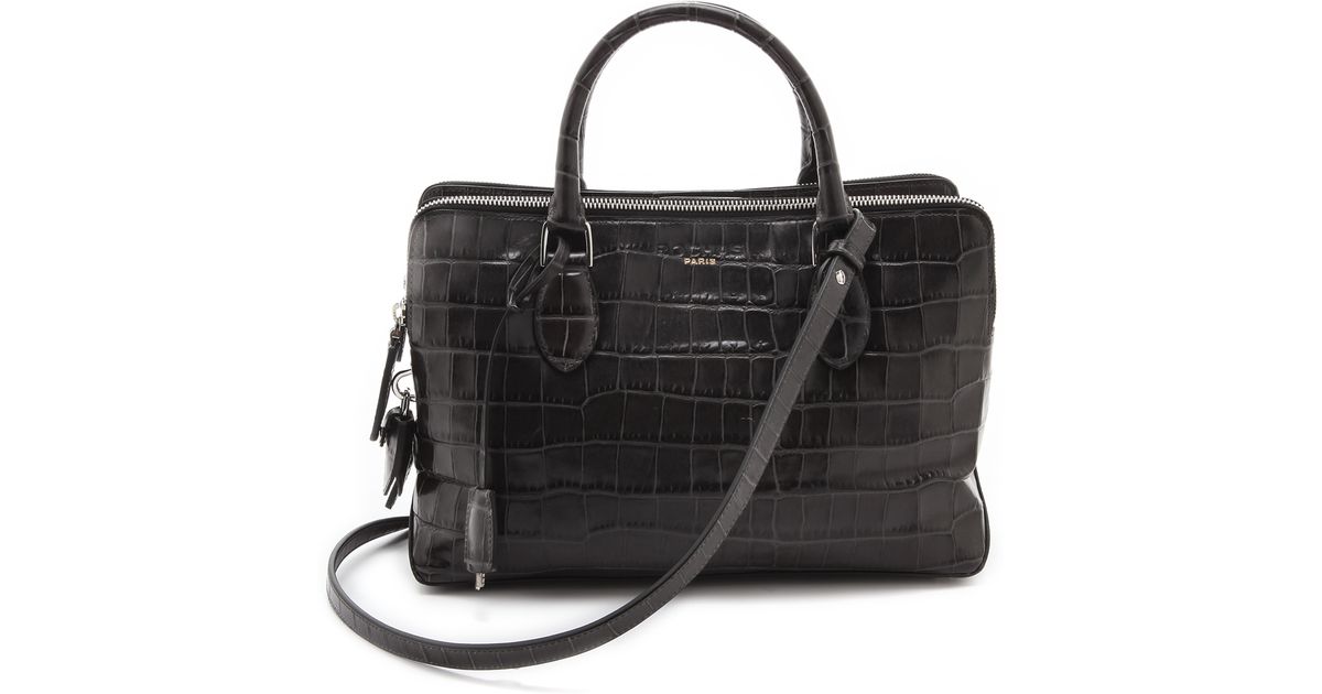 Rochas Zip Bag With 3 Compartments In Black Lyst