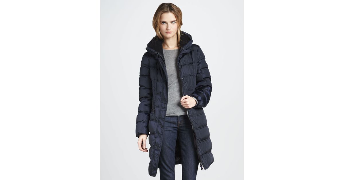 moncler vos three-quarter puffer coat moncler vos three-quarter puffer coat