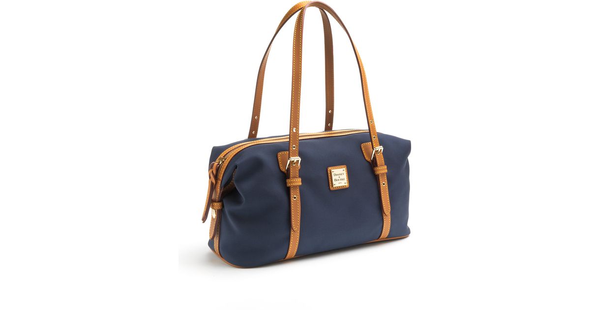 Dooney Bourke Rectangular Nylon Duffle Satchel Bag In Blue Lyst
