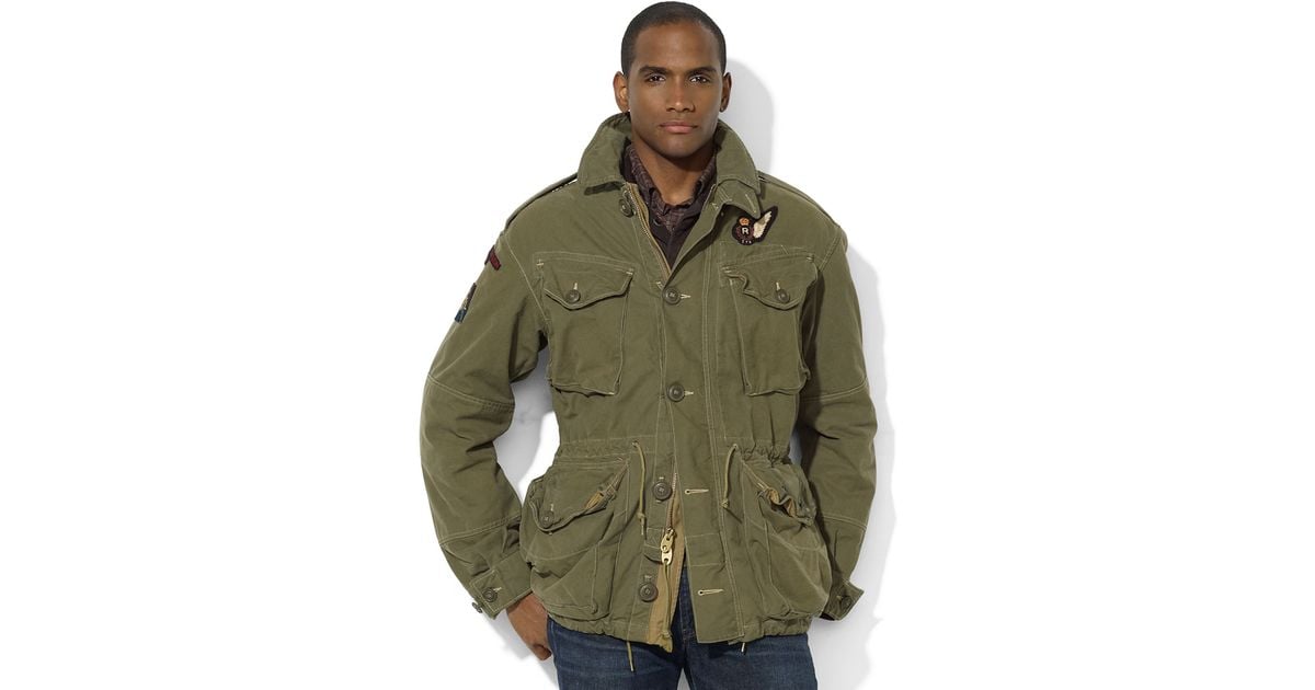 Polo ralph lauren Military Twill Combat Jacket for Men | Lyst