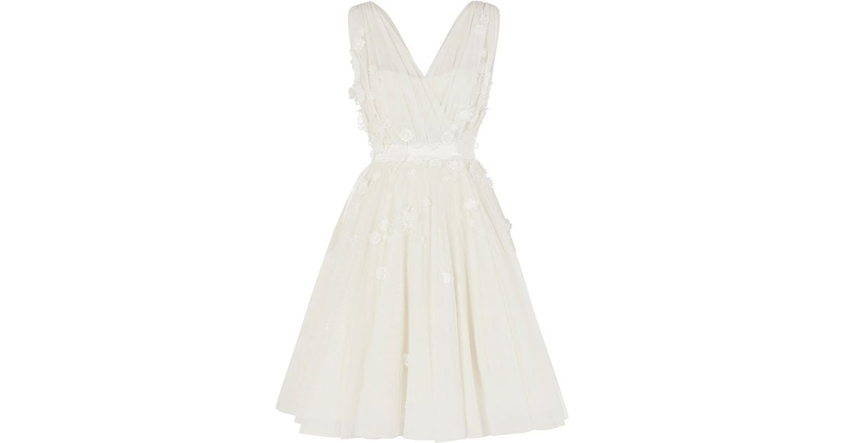 Coast Romance Tulle Dress in White | Lyst