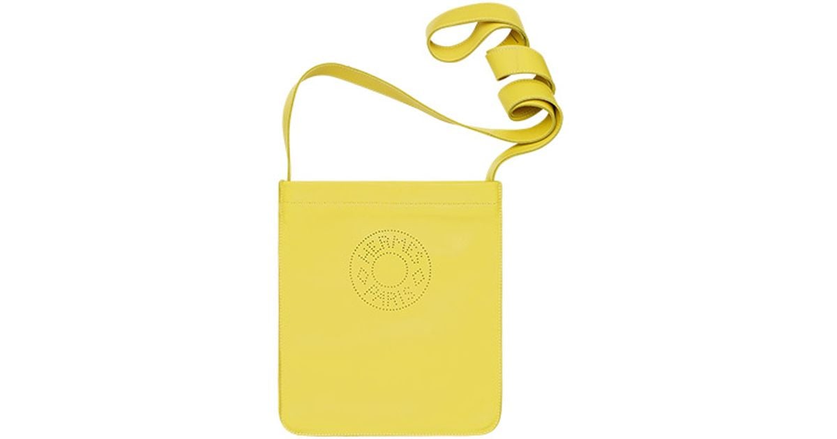 Herms Clou De Selle Bag in Green (yellow2) | Lyst