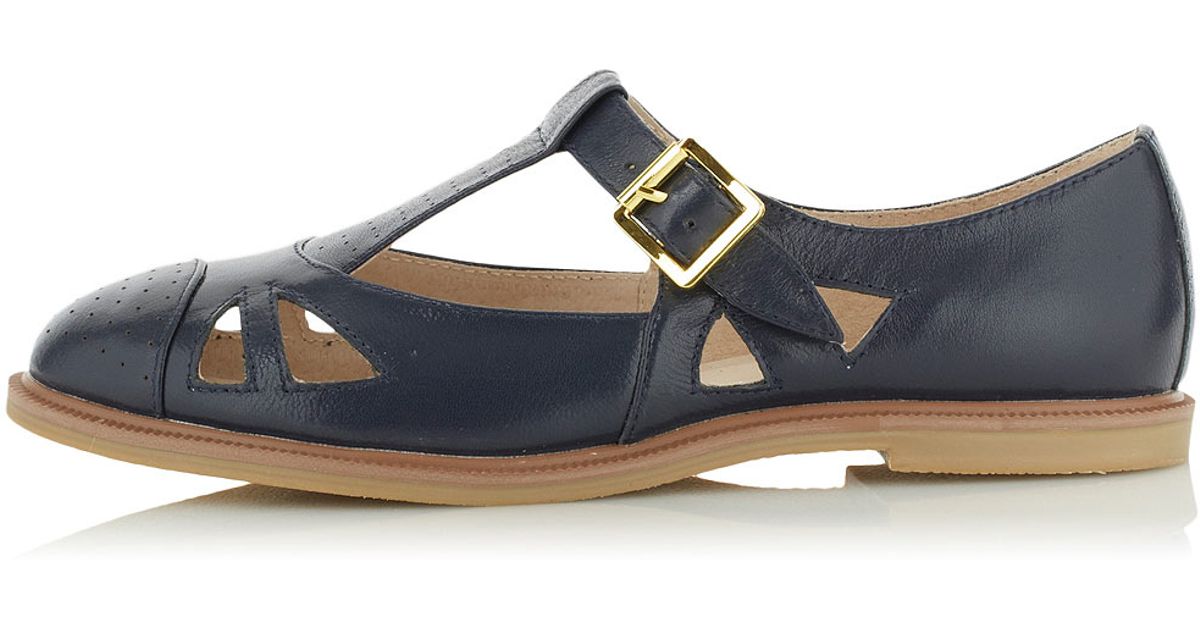 Lyst Top Martina Geek Tbar Shoes In Blue