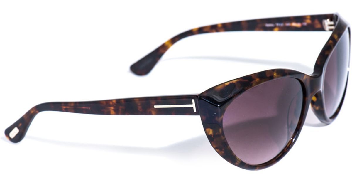 Lyst Tom Ford Havana Cateye Sunglasses In Brown For Men