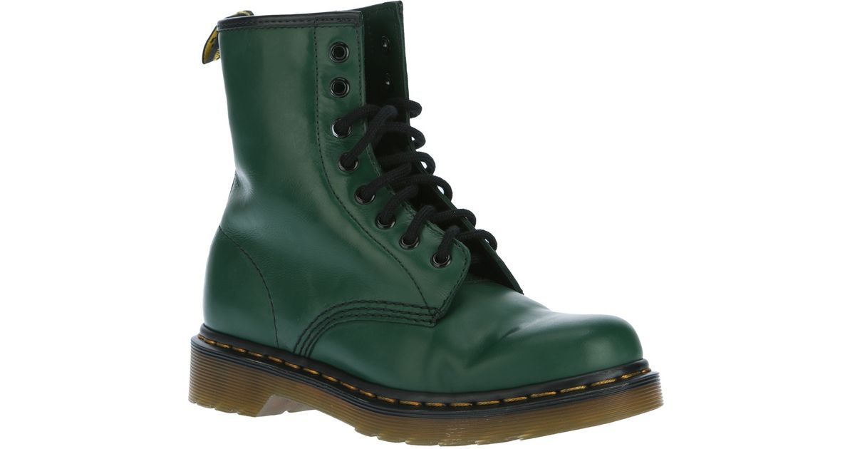 dr martens green canvas boots