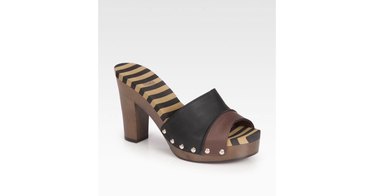 fendi clogs sale