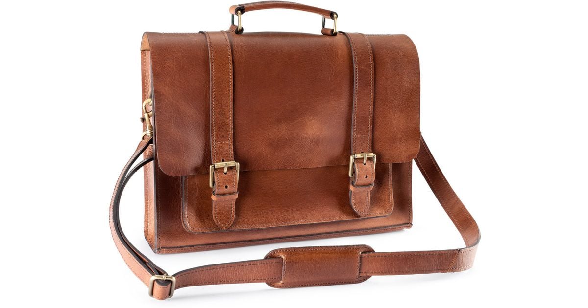 Lyst H M Leather Bag In Brown For Men