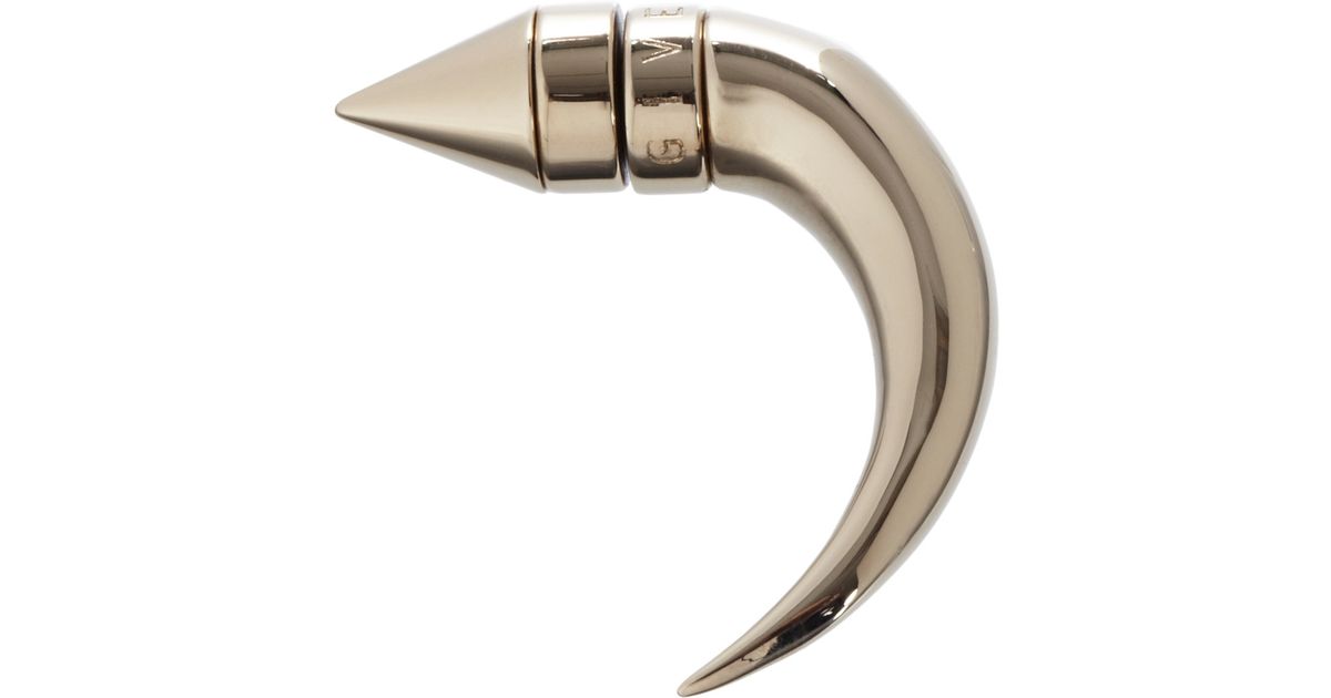 Givenchy Pale Gold Small Magnetic Shark Tooth Earring In Metallic Lyst
