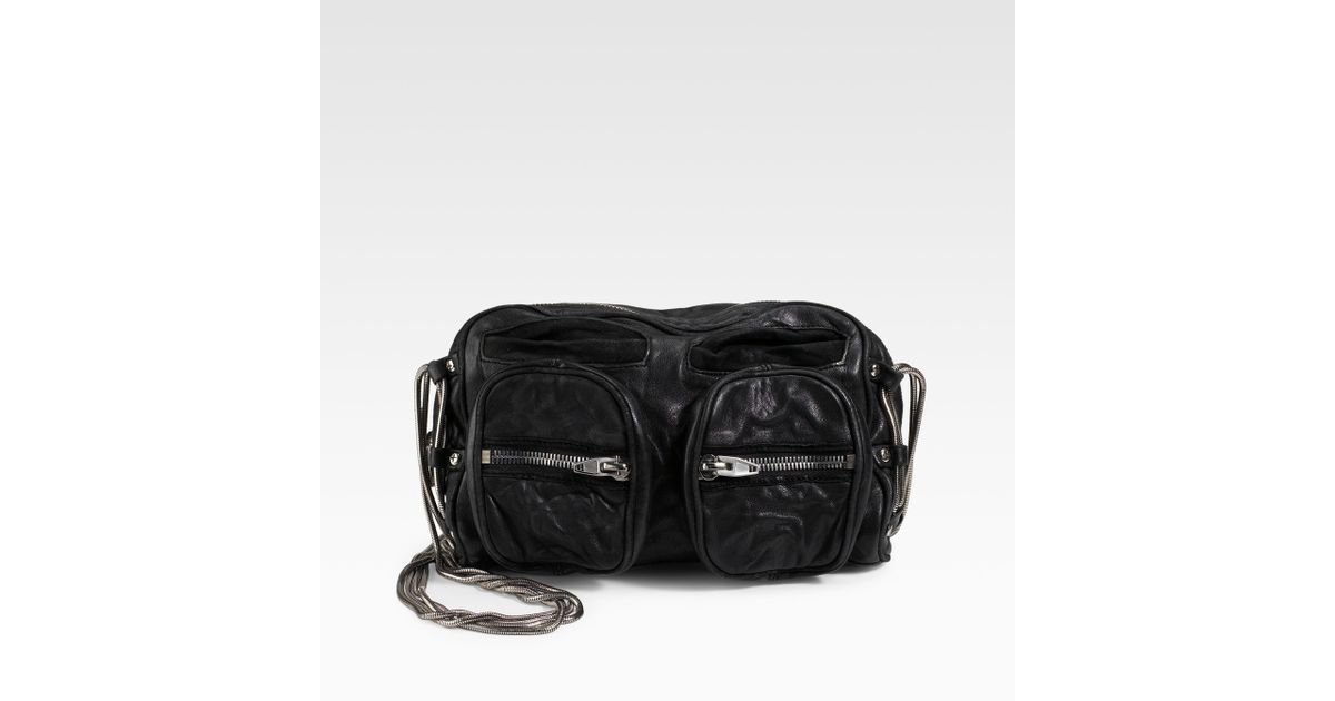Alexander Black Brenda Zip Chain Mini Bag Lyst