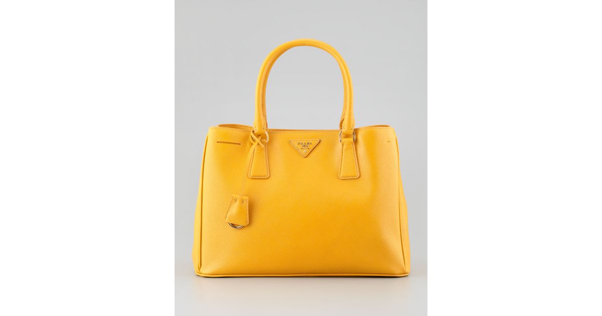 prada saffiano yellow