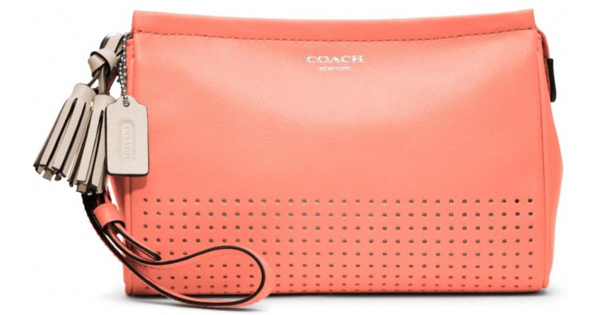 coach madison perforated wallet