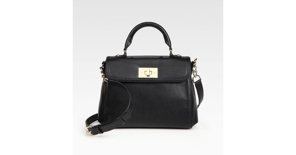 Lyst Kate Spade New York Little Nadine Top Handle Bag In Black