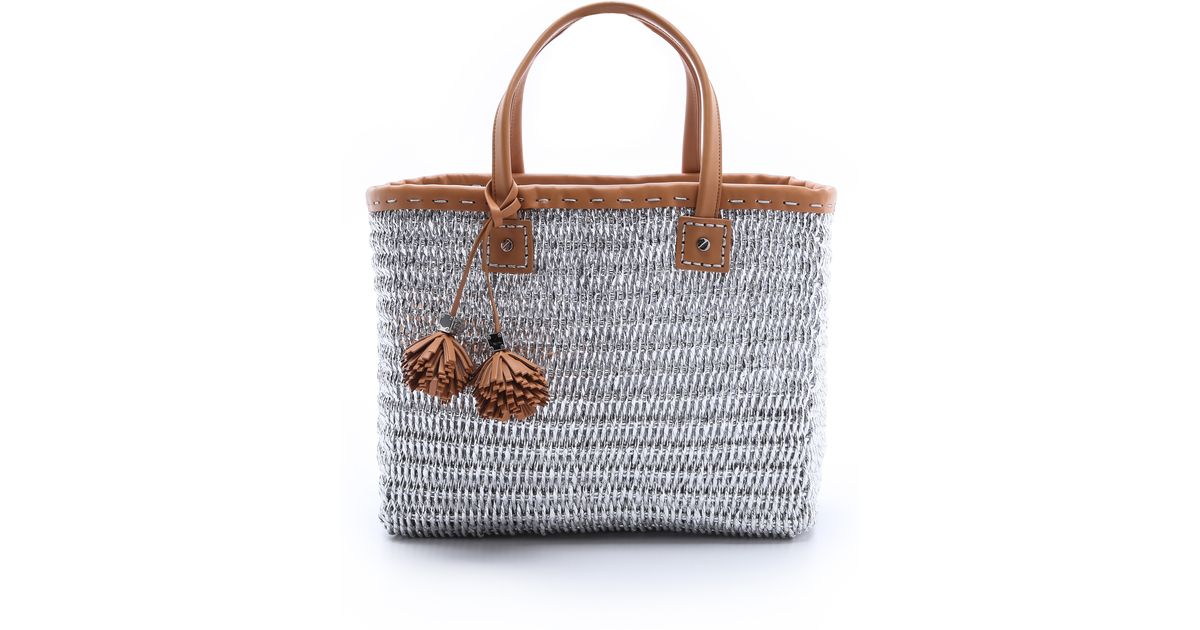 tory burch tote gray