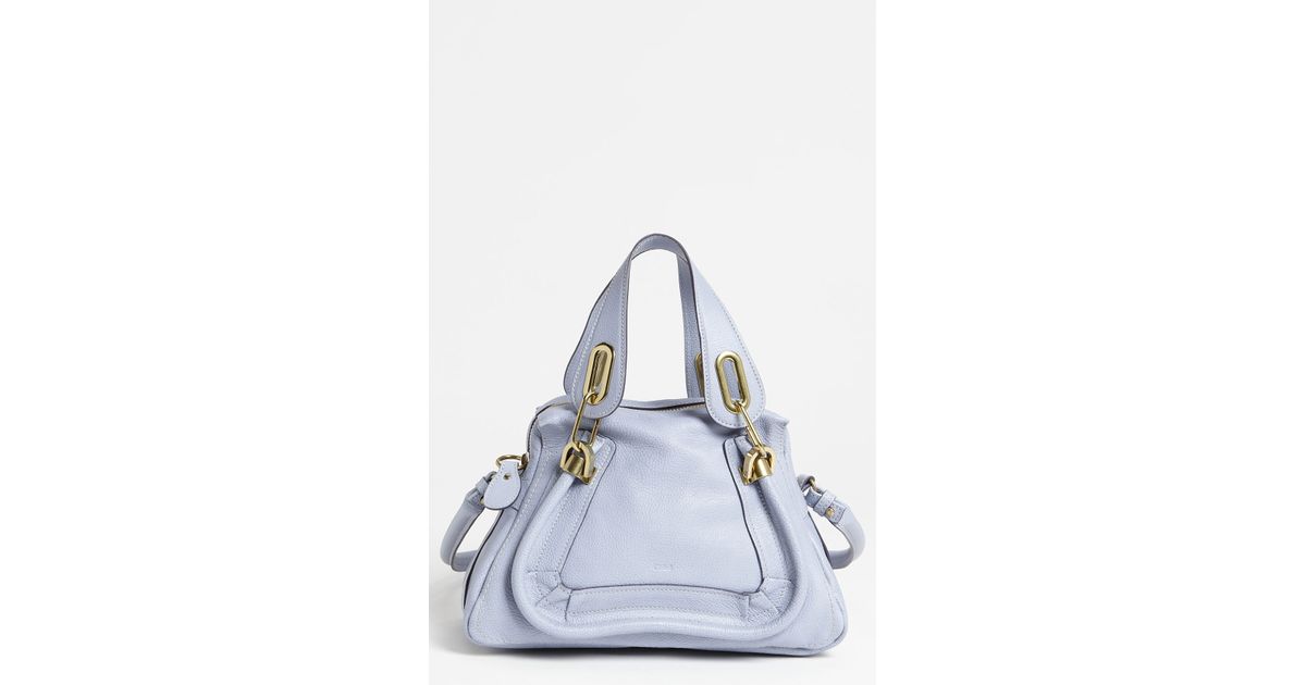 chloe replica shoes - Chlo Paraty Small Leather Satchel in Purple (wisteria violet) | Lyst